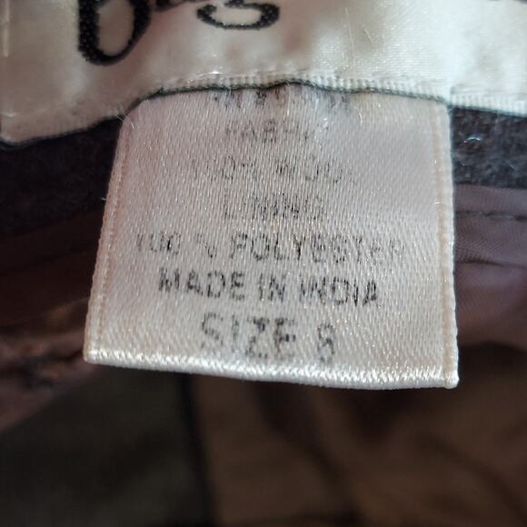 Bagatelle Woolmark Pants Women's Size 8 Pure New Wool Brown Slacks - Picture 5 of 5